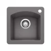 Blanco Diamond 15" Square Granite Composite Bar/Prep Sink, Silgranit, Cinder, 441477