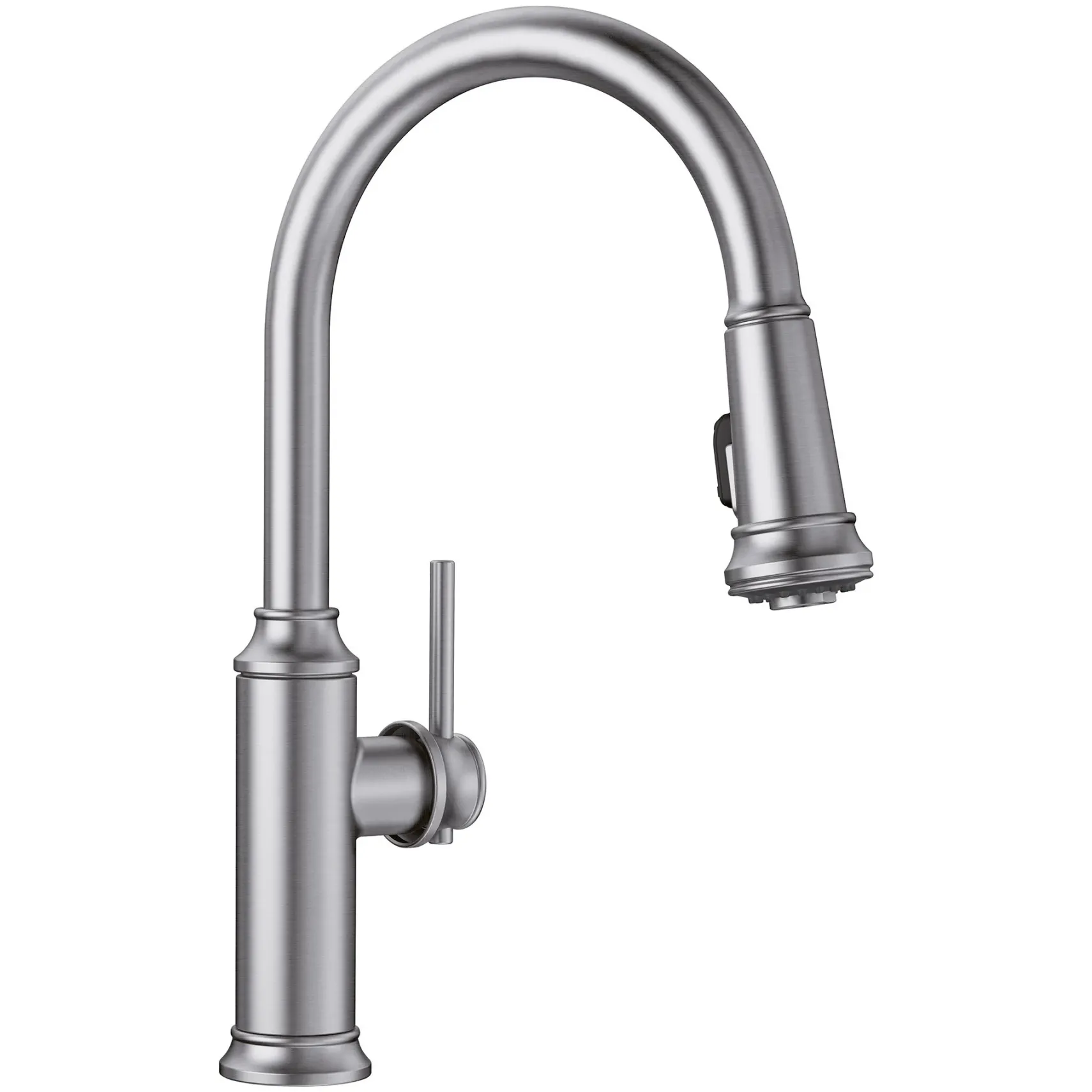 Blanco Empressa 1.5 GPM Brass Kitchen Faucet, Pull-Down, Stainless, 442500