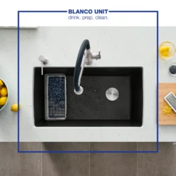 Blanco Empressa 1.5 GPM Brass Kitchen Faucet, Semi-Pro, Stainless, 442509