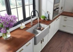 Blanco Empressa 1.5 GPM Brass Kitchen Faucet, Semi-Pro, Stainless, 442509