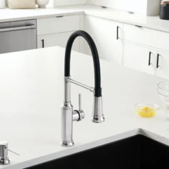 Blanco Empressa 1.5 GPM Brass Kitchen Faucet, Semi-Pro, Stainless, 442509