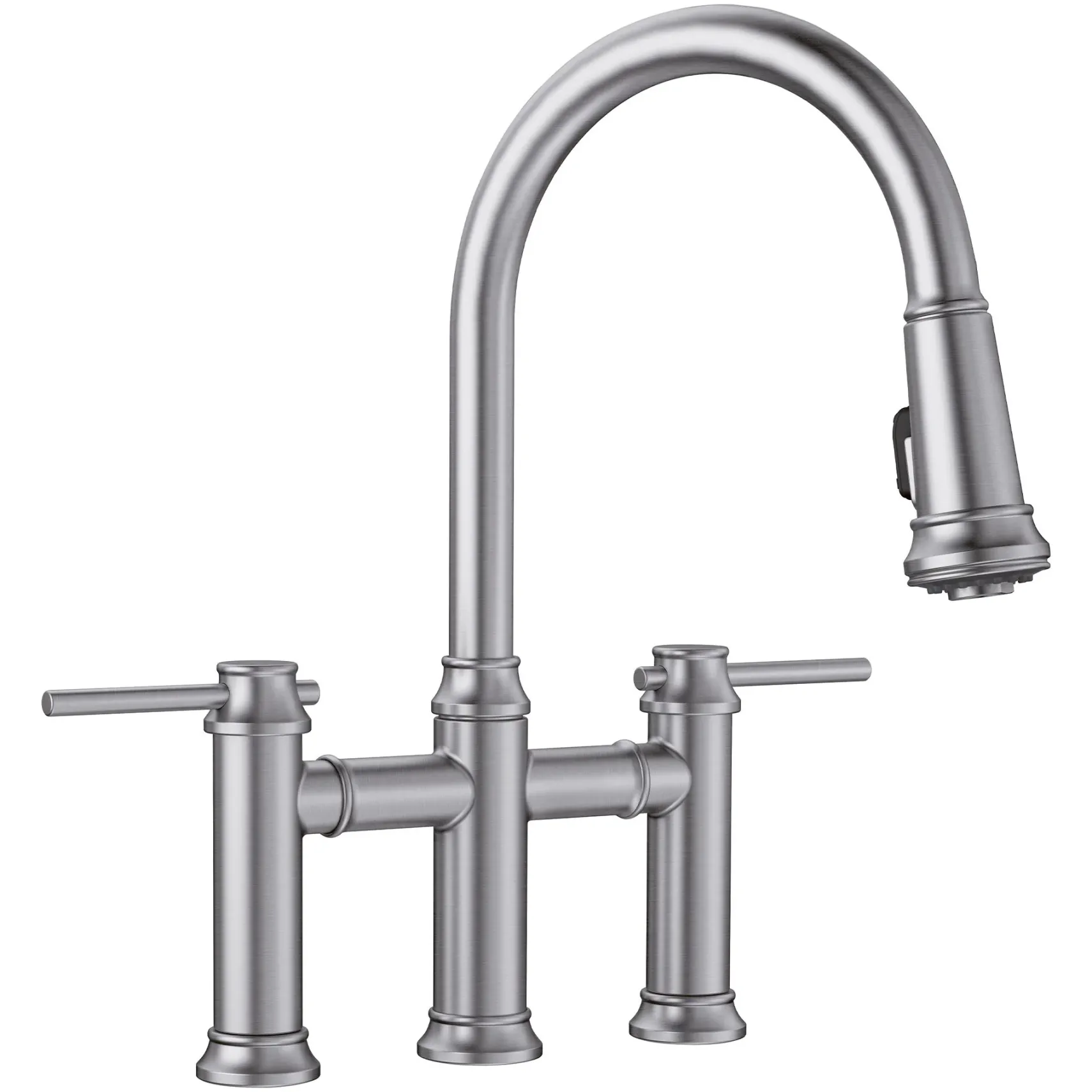 Blanco Empressa 1.5 GPM Brass Kitchen Faucet, Pull-Down, Stainless, 442505