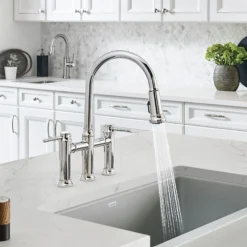 Blanco Empressa 1.5 GPM Brass Kitchen Faucet, Pull-Down, Polished Chrome, 442504
