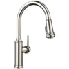 Blanco Empressa 1.5 GPM Brass Kitchen Faucet, Pull-Down, Polished Nickel, 442502