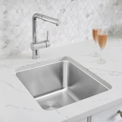 Blanco Formera 16" Rectangle Stainless Steel Bar/Prep Sink, 18 Gauge, Satin Polish, 442767
