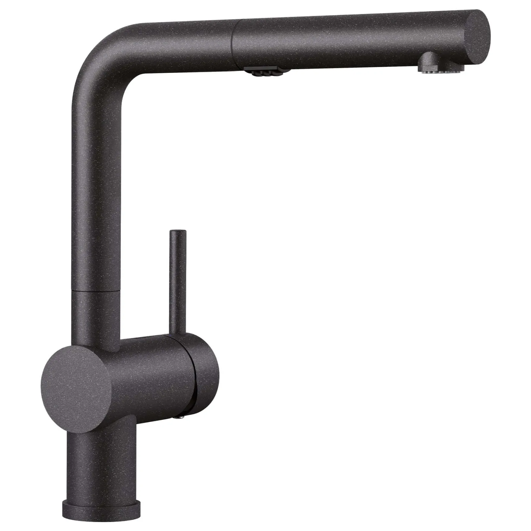 Blanco Linus 1.5 GPM Brass Kitchen Faucet, Pull-Out, Anthracite, 526367