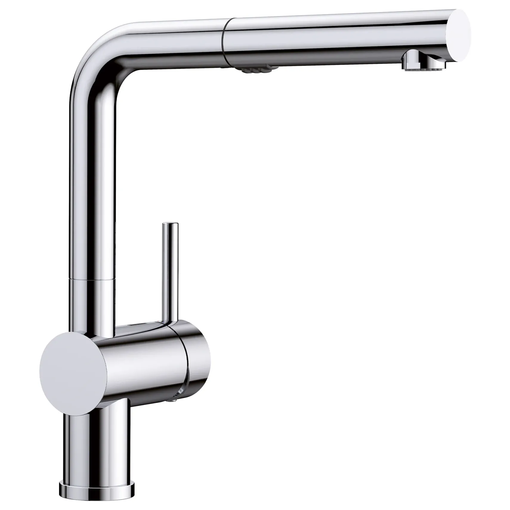 Blanco Linus 1.5 GPM Brass Kitchen Faucet, Pull-Out, Polished Chrome, 526365