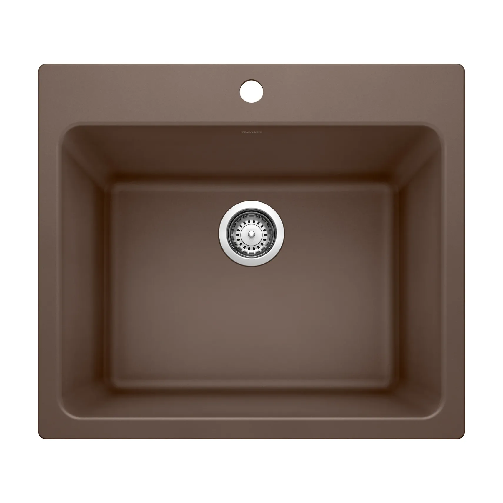 Blanco Liven 25" Dual Mount Granite Composite Laundry Sink, Silgranit, Cafe, 401922