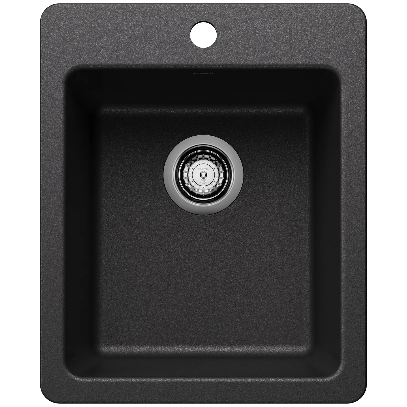 Blanco Liven 17" Rectangle Silgranit Bar/Prep Sink, Anthracite, 1 Faucet Hole, 443235