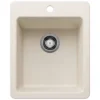 Blanco Liven 17" Rectangle Silgranit Bar/Prep Sink, Soft White, 1 Faucet Hole, 443241