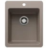 Blanco Liven 17" Rectangle Silgranit Bar/Prep Sink, Truffle, 1 Faucet Hole, 443238