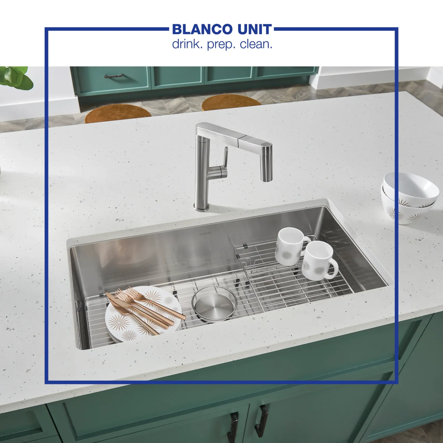 Blanco Panera 1.5 GPM Stainless Steel Kitchen Faucet, Pull-Out, 402043
