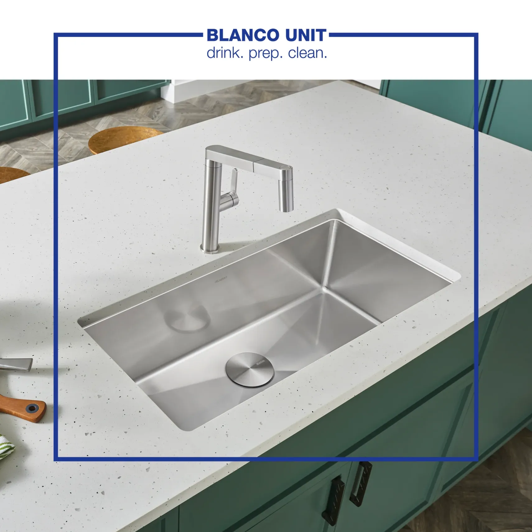 Blanco Panera 1.5 GPM Stainless Steel Kitchen Faucet, Pull-Out, 402043