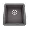 Blanco Performa 18" Rectangle Granite Composite Bar/Prep Sink, Silgranit, Cinder, 441475