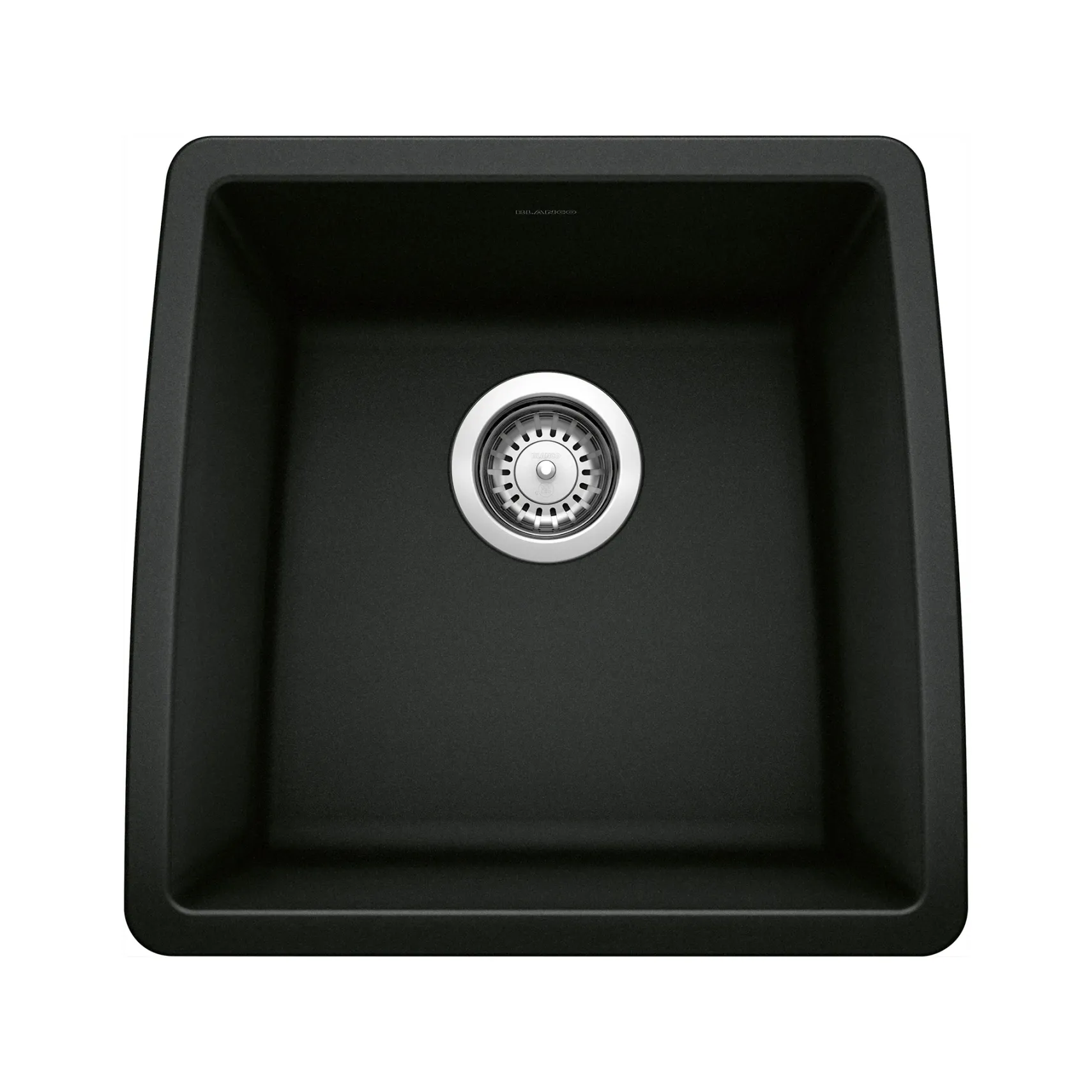 Blanco Performa 18" Rectangle Granite Composite Bar/Prep Sink, Silgranit, Coal Black, 442938