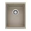 Blanco Precis 14" Rectangle Granite Composite Bar/Prep Sink, Silgranit, Truffle, 517676