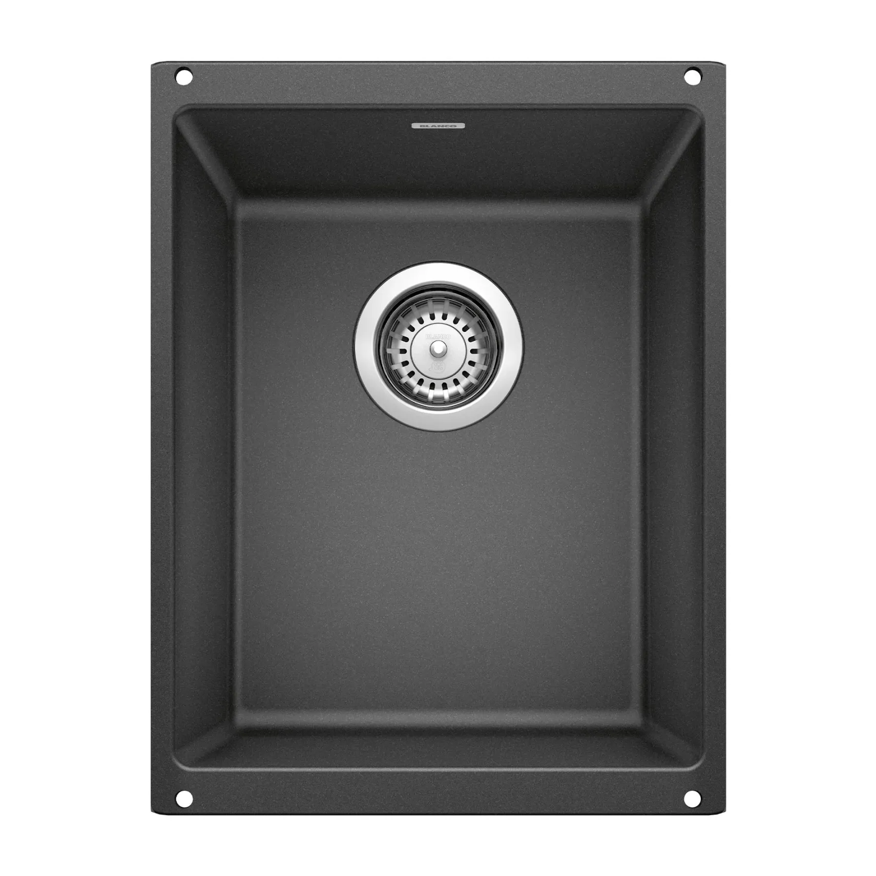 Blanco Precis 14" Rectangle Granite Composite Bar/Prep Sink, Silgranit, Anthracite, 513424
