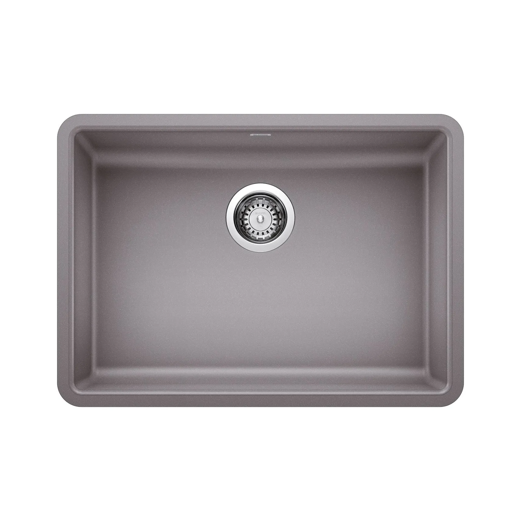 Blanco Precis 25" Undermount Granite Composite ADA Kitchen Sink, Silgranit, Metallic Gray, 442545