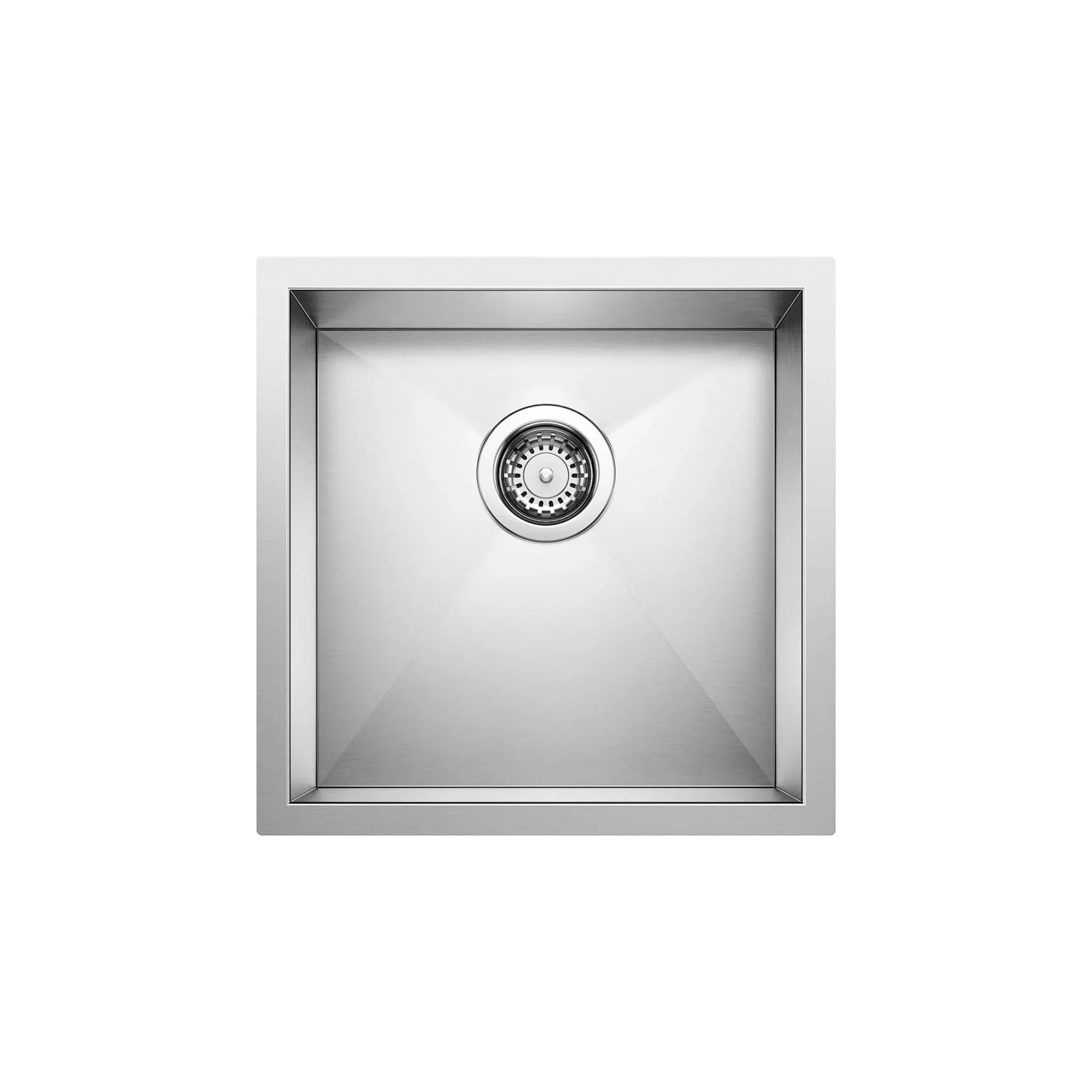 Blanco Precision 17" Square Stainless Steel Bar/Prep Sink, 18 Gauge, Satin Polish, 515637