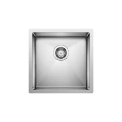 Blanco Precision 17" Square Stainless Steel Bar/Prep Sink, 18 Gauge, Satin Polish, 515638