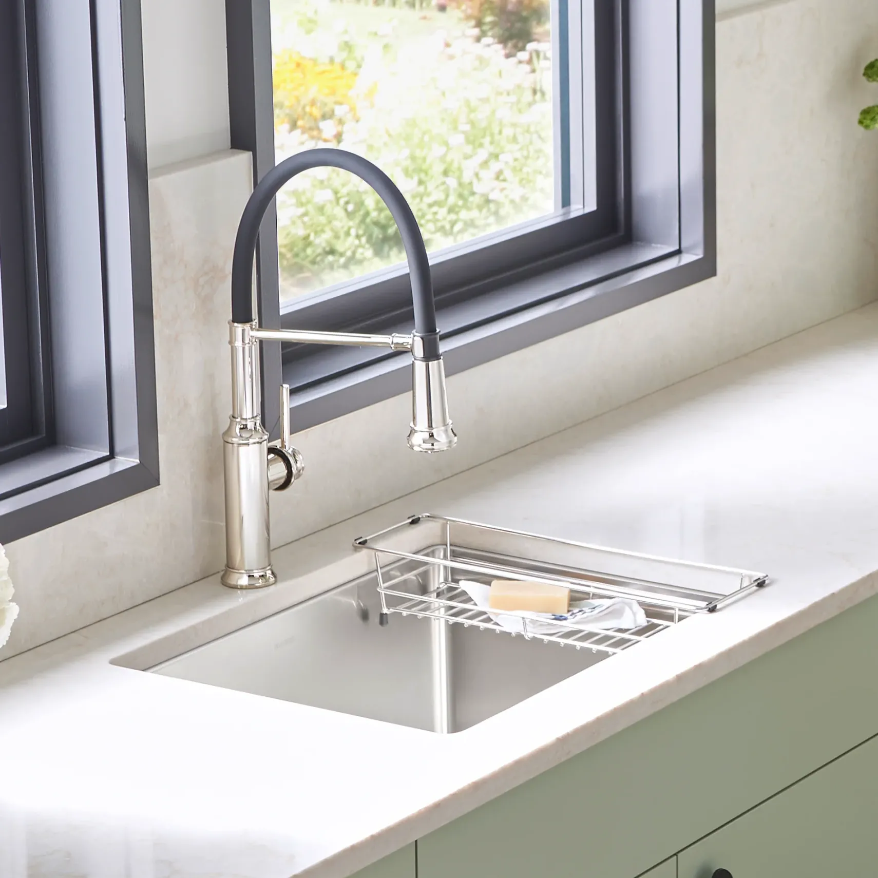 Blanco Quatrus 25" Dual Mount Stainless Steel Laundry Sink, 18 Gauge, 522136
