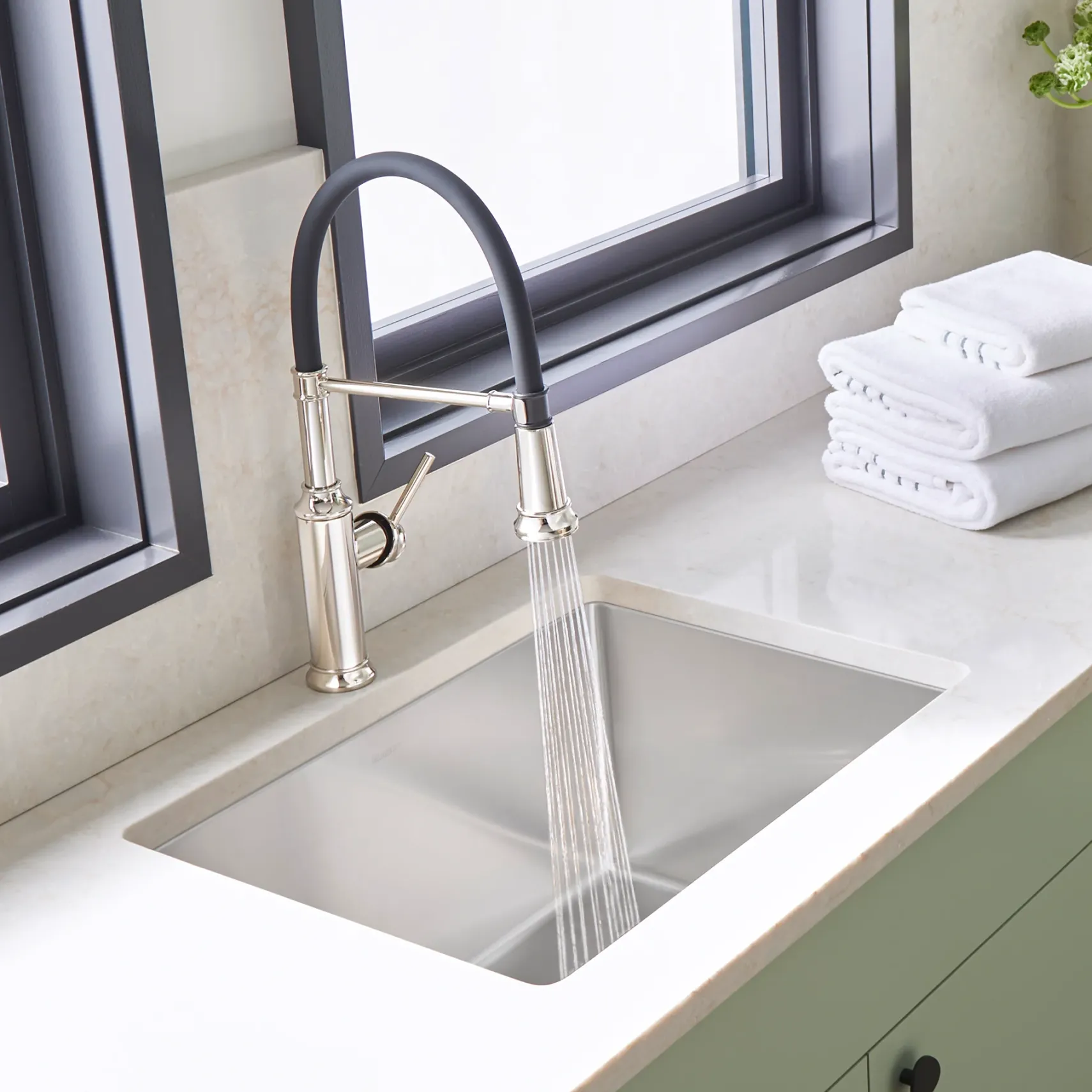 Blanco Quatrus 25" Dual Mount Stainless Steel Laundry Sink, 18 Gauge, 522136