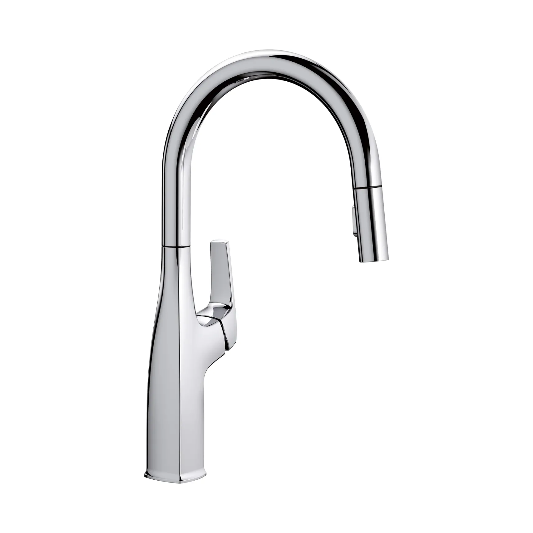 Blanco Rivana 1.5 GPM Brass Kitchen Faucet, Pull-Down, Polished Chrome, 442677