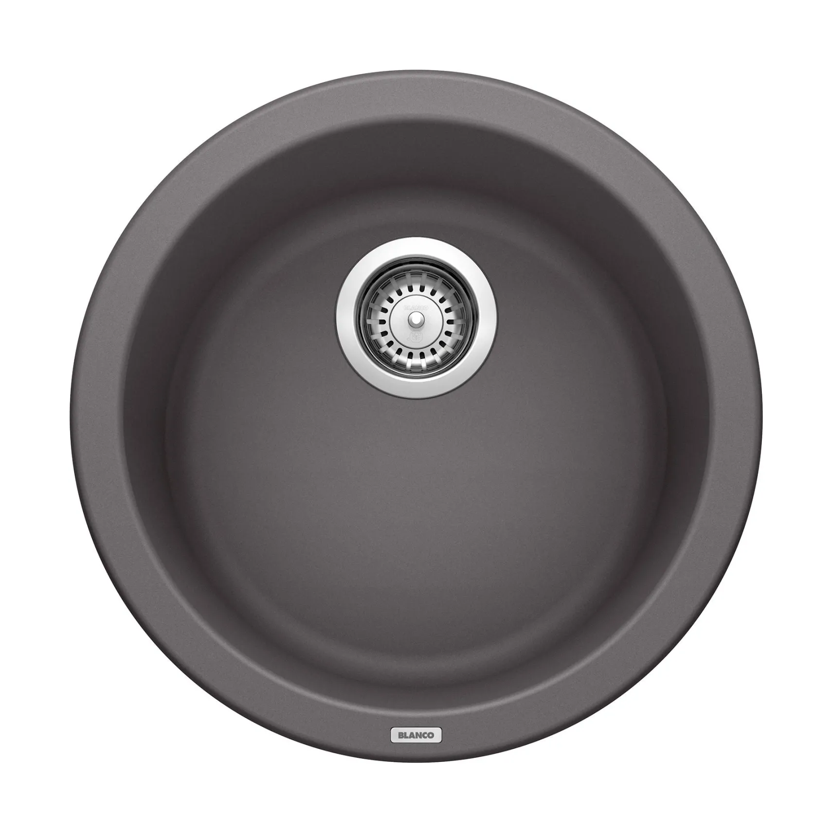 Blanco Rondo 18" Round Granite Composite Bar/Prep Sink, Silgranit, Cinder, 518911