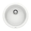Blanco Rondo 18" Round Granite Composite Bar/Prep Sink, Silgranit, White, 511631