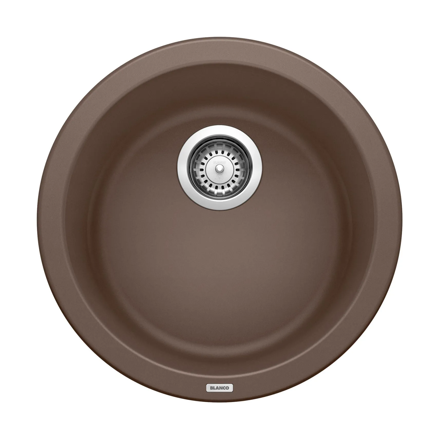 Blanco Rondo 18" Round Granite Composite Bar/Prep Sink, Silgranit, Cafe, 515803