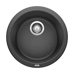 Blanco Rondo 18" Round Granite Composite Bar/Prep Sink, Silgranit, Anthracite, 511632