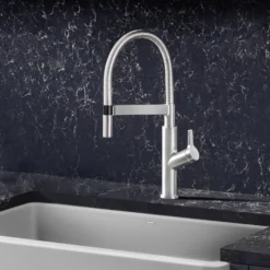 Blanco Solenta 1.5 GPM Brass Kitchen Faucet, Semi-Pro, Stainless, 401991