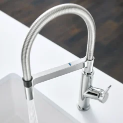 Blanco Solenta 1.5 GPM Brass Kitchen Faucet, Semi-Pro, Polished Chrome, 401992