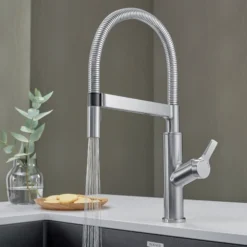 Blanco Solenta 1.5 GPM Brass Kitchen Faucet, Semi-Pro, Stainless, 401993