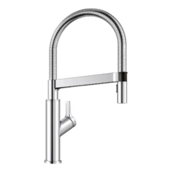 Blanco Solenta 1.5 GPM Brass Kitchen Faucet, Semi-Pro, Polished Chrome, 401990