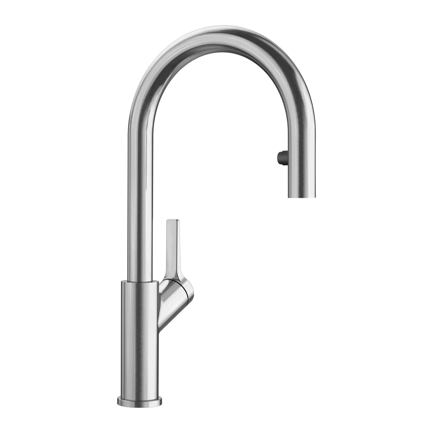 Blanco Urbena 1.5 GPM Brass Kitchen Faucet, Pull-Down, Classic Steel, 526389