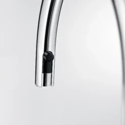 Blanco Urbena 1.5 GPM Brass Kitchen Faucet, Pull-Down, Classic Steel, 526389