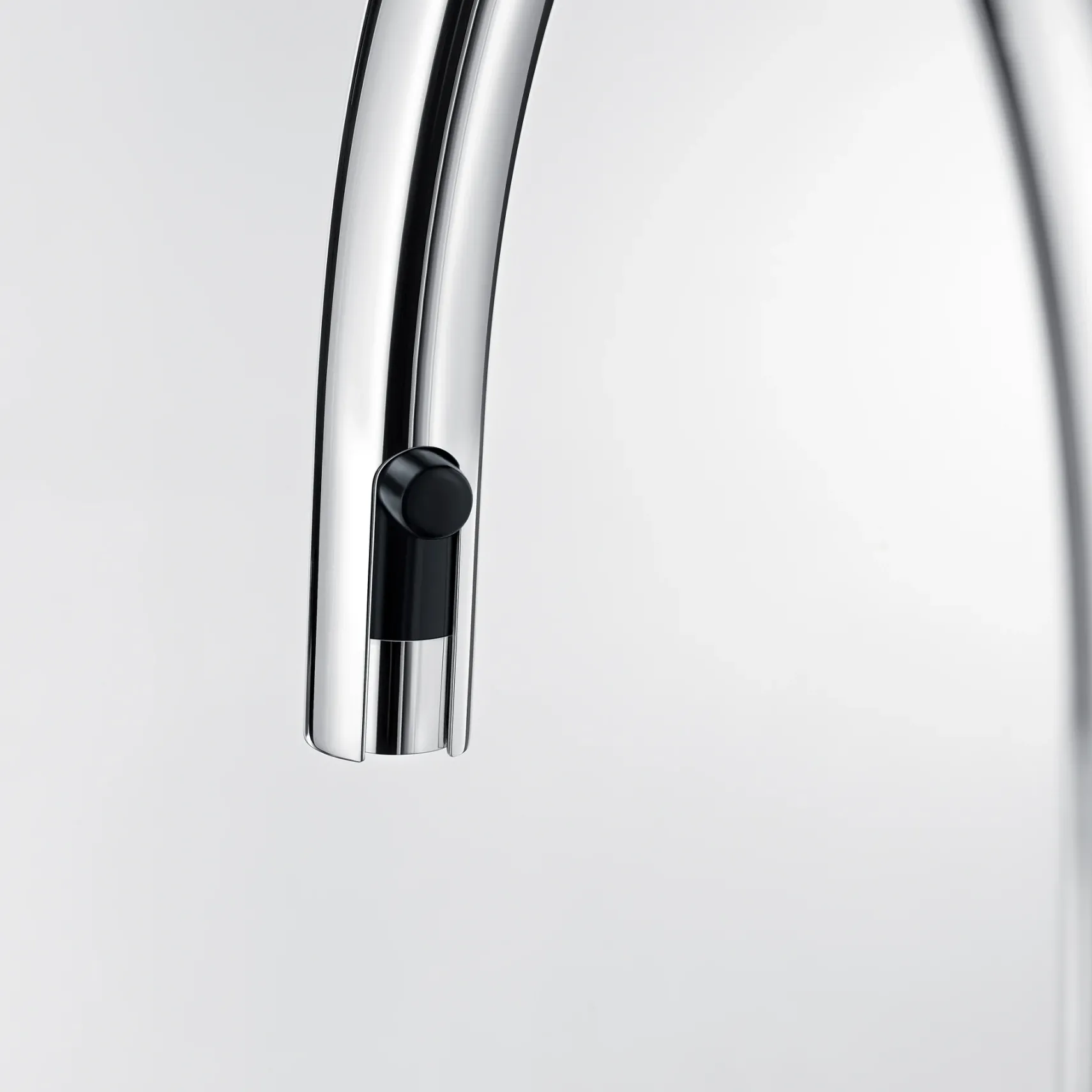 Blanco Urbena 1.5 GPM Brass Kitchen Faucet, Pull-Down, Cinder/Chrome, 526395