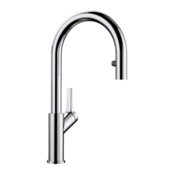 Blanco Urbena 1.5 GPM Brass Kitchen Faucet, Pull-Down, Polished Chrome, 526390