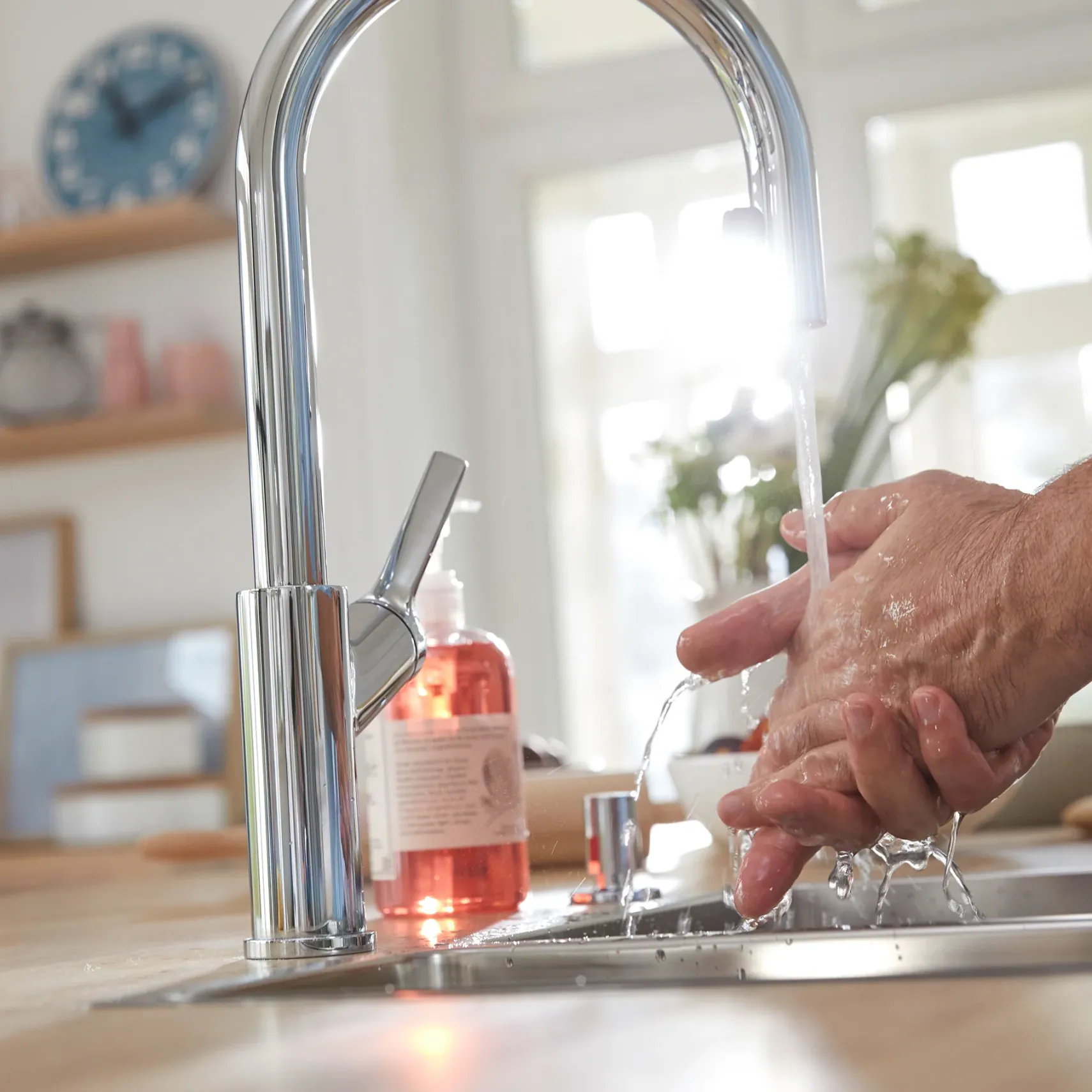 Blanco Urbena 1.5 GPM Brass Kitchen Faucet, Pull-Down, Polished Chrome, 526390