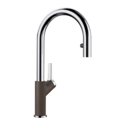 Blanco Urbena 1.5 GPM Brass Kitchen Faucet, Pull-Down, Cafe/Chrome, 526394