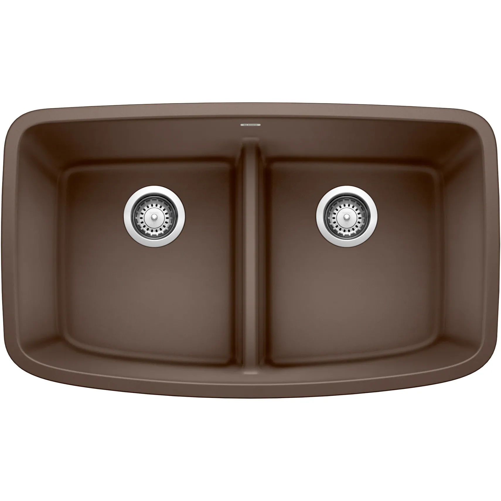 Blanco Valea 32" Undermount Granite Composite Kitchen Sink, Silgranit, 50/50 Double Bowl, Cafe, 442203