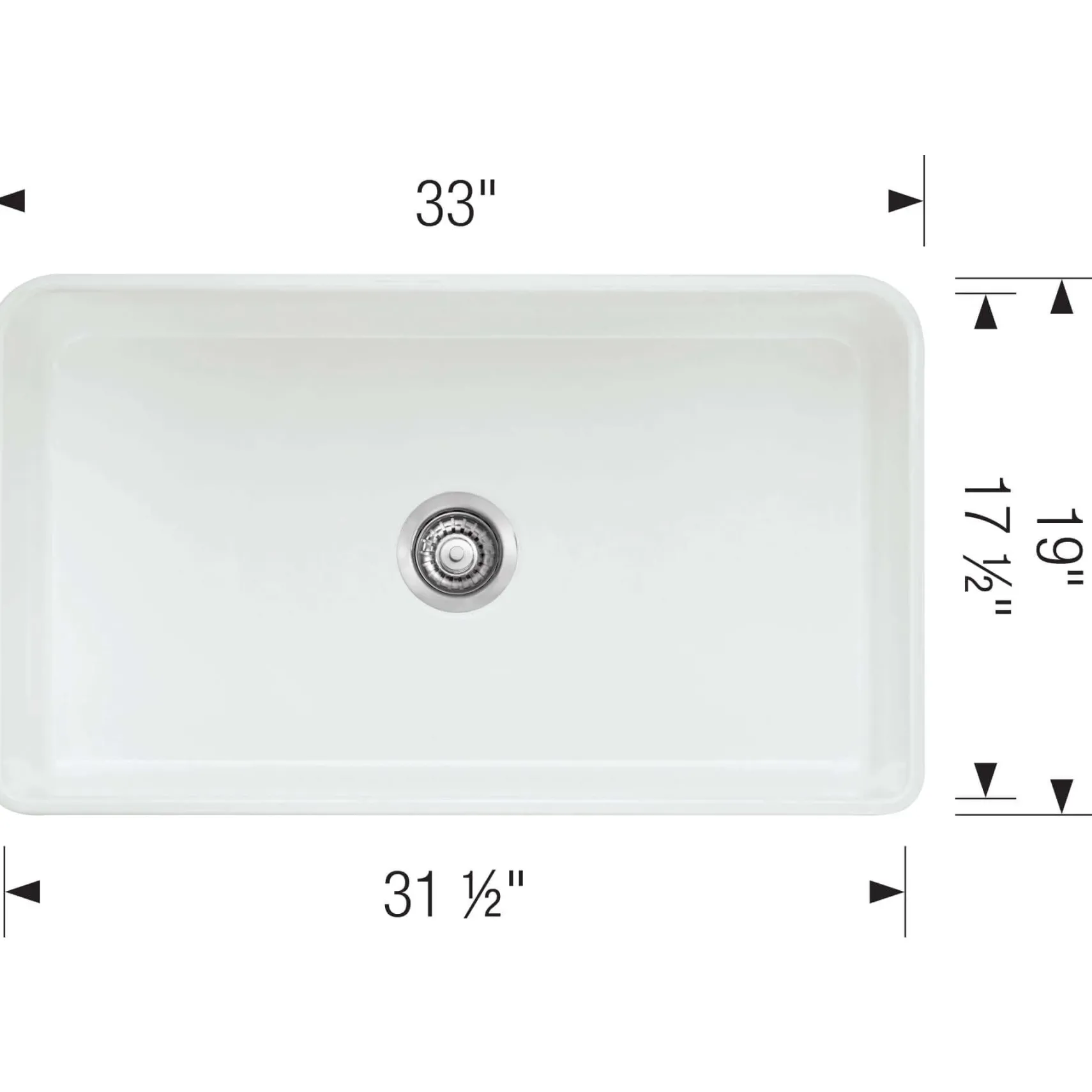 Blanco Cerana 33" Fireclay Farmhouse Sink, White, 525012