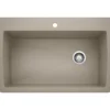Blanco Diamond 34" Dual Mount Granite Composite Kitchen Sink, Silgranit, Truffle, 441287