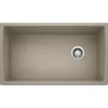 Blanco Diamond 34" Undermount Granite Composite Kitchen Sink, Silgranit, Truffle, 441765