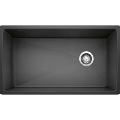 Blanco Diamond 34" Undermount Granite Composite Kitchen Sink, Silgranit, Anthracite, 441768