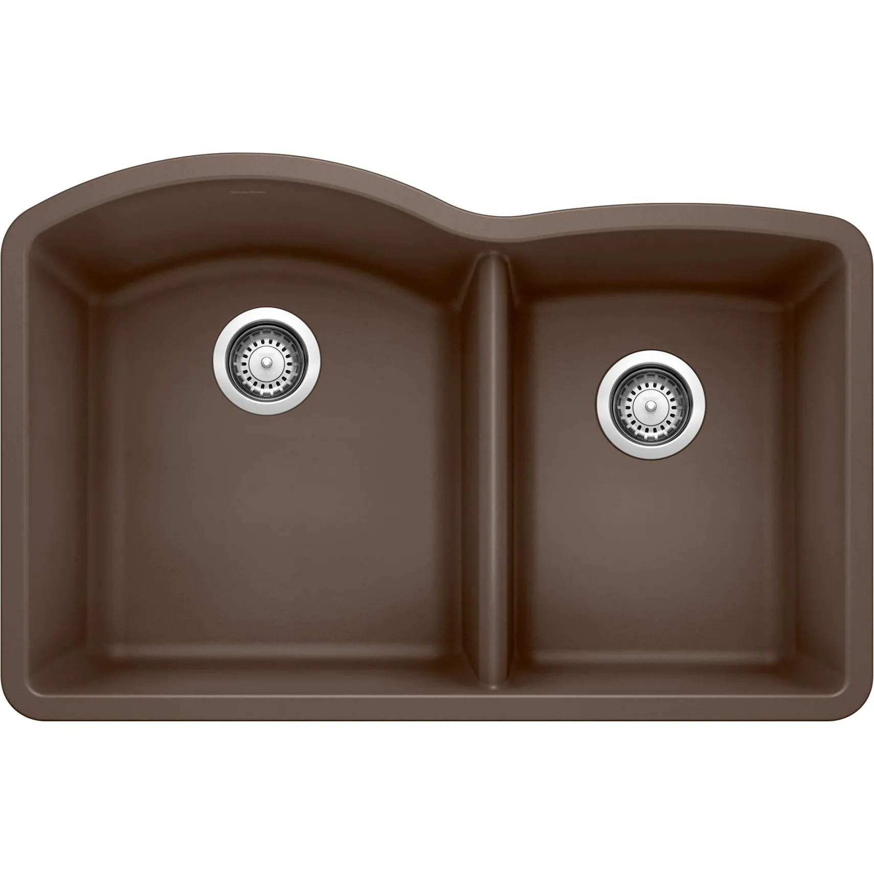 Blanco Diamond 32" Undermount Granite Composite Kitchen Sink, Silgranit, 60/40 Double Bowl, Cafe, 440177