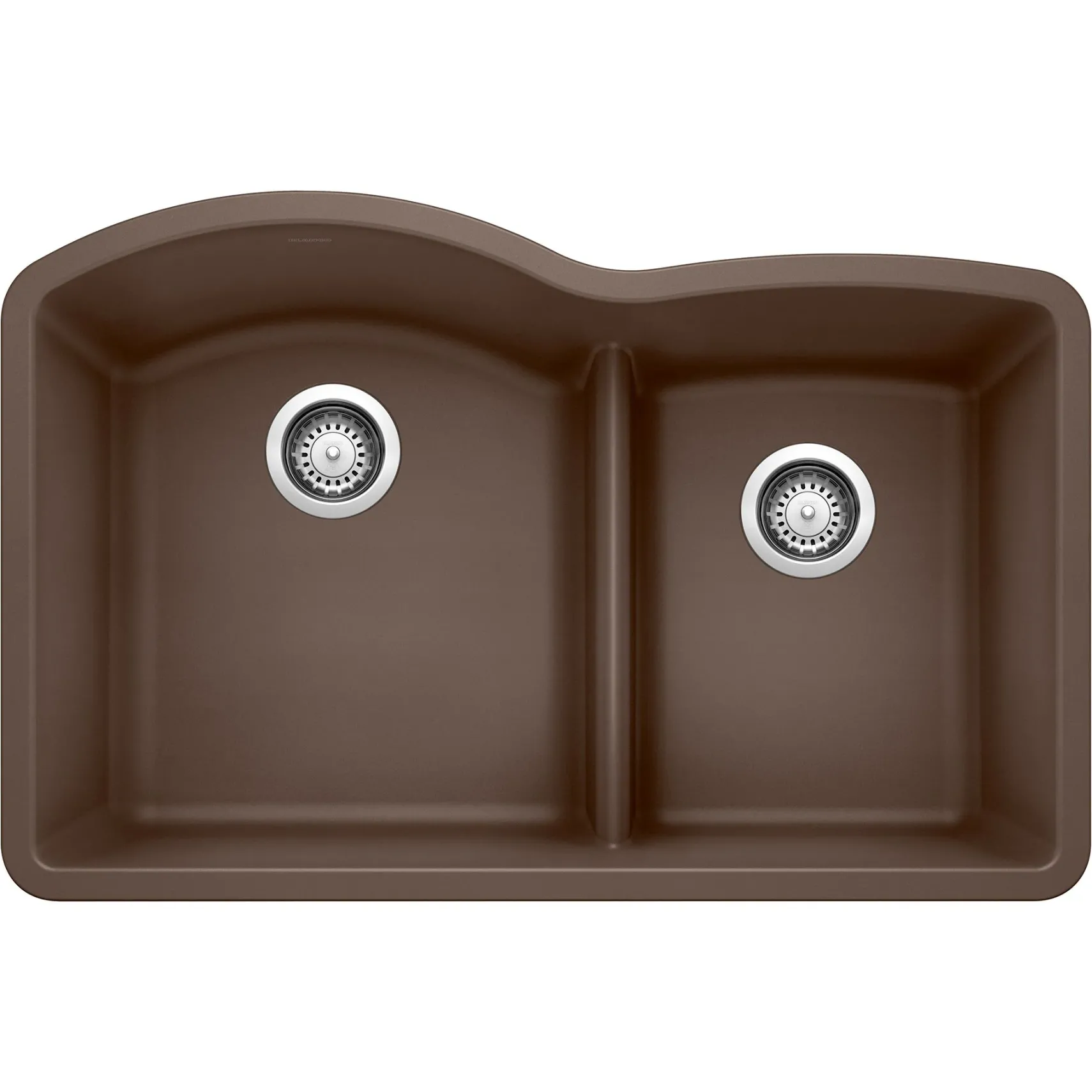 Blanco Diamond 32" Undermount Granite Composite Kitchen Sink, Silgranit, 60/40 Double Bowl, Cafe, 441597