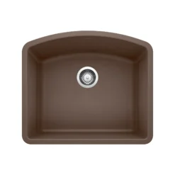 Blanco Diamond 24" Undermount Granite Composite Kitchen Sink, Silgranit, Cafe, 440172