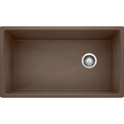 Blanco Diamond 34" Undermount Granite Composite Kitchen Sink, Silgranit, Cafe, 441771